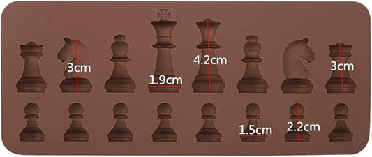 Silicone Chocolate Chess Mould - Chocolate Cake Jelly Ice Cream Fondant Mold Baking for DIY Candy Topper Decoration