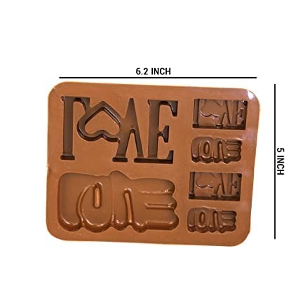 Flexible and Reusable Silicone Love Chocolate Mould, Love Sign Word Mold, Love Resin Mould for DIY Table Decoration, Wedding and Valentine Special