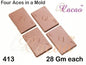 Mould 413 FOUR ACES TEEN PATTI Chocolate Mould | Card Chocolate Mould