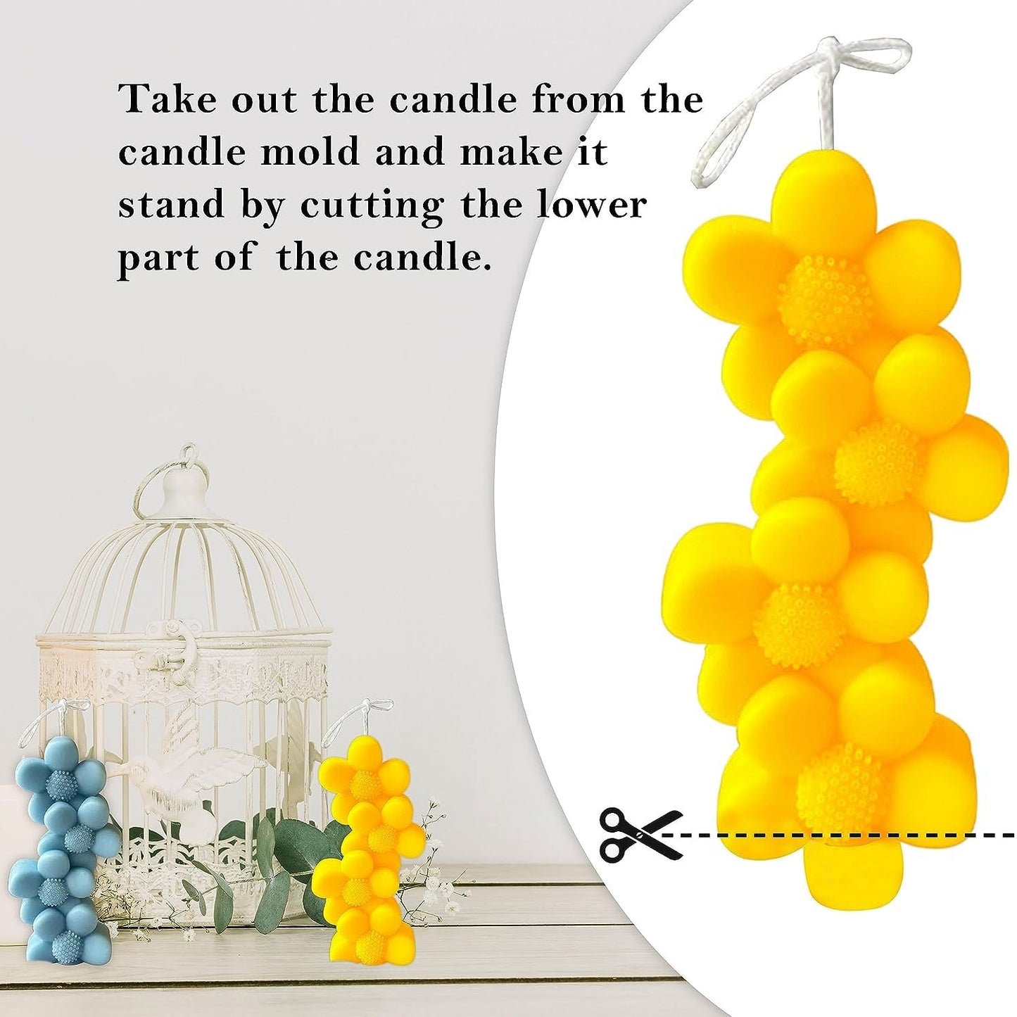 Candle Mold Making Silicone Bubble Candle Mould Multi - Purpose Use Chocolate Resin Cake Topper