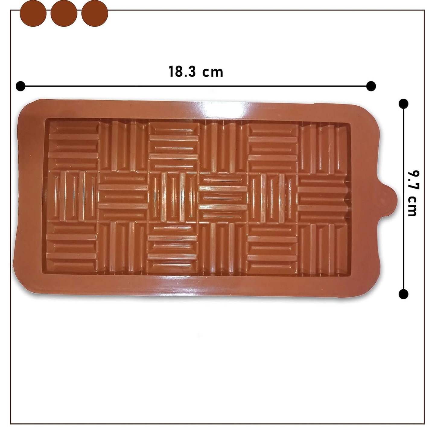 Silicone Chocolate Bar Mould 3D Linner Shape Chocolate Silicon Mould, Random Design Chocolate Mould for Baking Making Chocolates