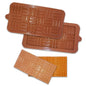 Silicone Chocolate Bar Mould 3D Linner Shape Chocolate Silicon Mould, Random Design Chocolate Mould for Baking Making Chocolates