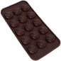 15 Cavity Rose Chocolate Silicon Molds | Rose Shape Chocolate Mould for Valentine's Day
