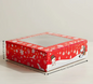 Christmas Special 1, 2 & 4 Brownie Boxes (Red Colour) | Pack of 10 | 1, 2 & 4 Christmas Brownie Boxes set of 10