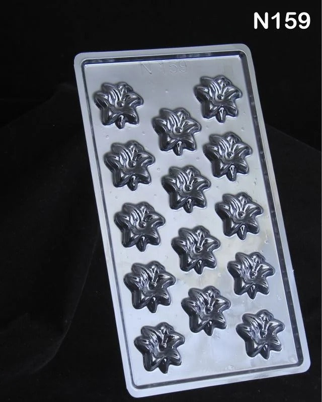Flower Chocolate Mould | PVC Flower Chocolate Mould- 159