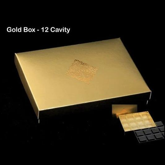 12 Cavity Gold Box Outer (4×3) Pack of 5 (3 Variants)