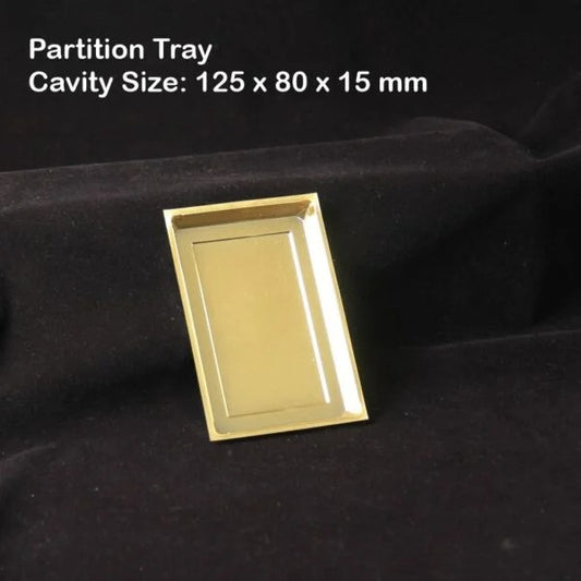 Partition Tray & Lid Pack of 10 for 6 Cavity Chocolate Boxes | Single Cavity Tray & lid for 6 cavity chocolate box