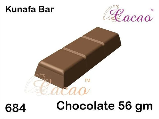 Mould 684 SMALL DUBAI KUNAFA BAR (56gm) | Kunafa Mini Bar Chocolate Mould