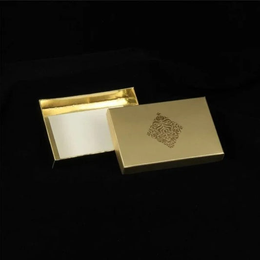 6 Cavity Gold Box (O-Tray) Pack of 10 | 6 Cavity Chocolate Box Gold