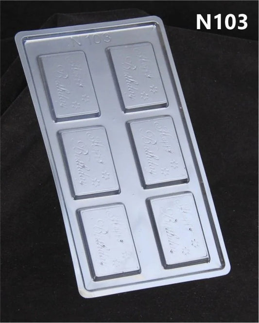 Happy Birthday 20gm Bar Chocolate Mould - 103