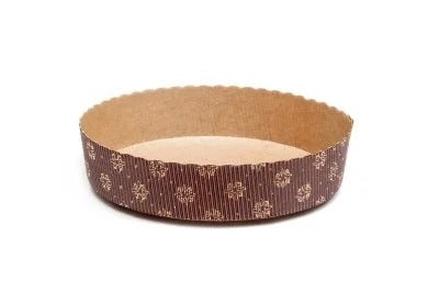 Round Cake Brown Gold 250gm Pack of 5 | Bake & Serve Round Cake Tray