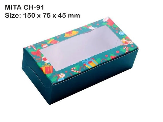 Xmas 2 Brownie Box CH91 Pack of 10 | Merry Christmas 2 brownie box