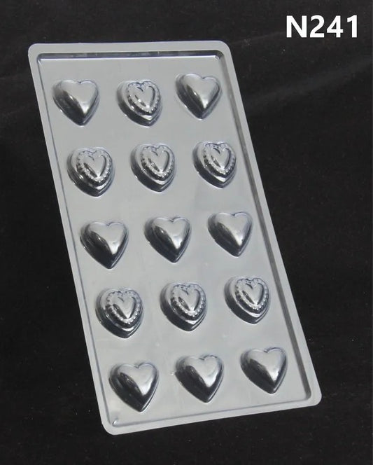 Designer Heart Chocolate Mould N241