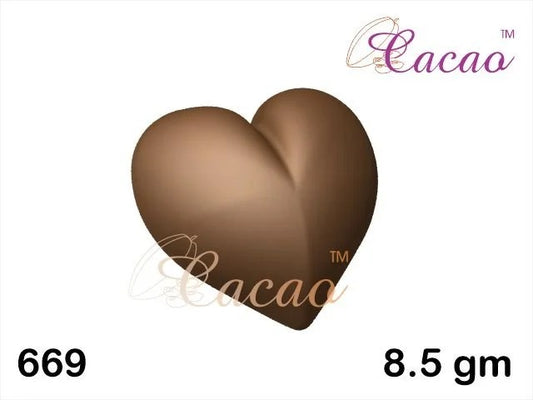 Dome Heart Shape Chocolate Mould 669 | Heart Shape Chocolate Mould