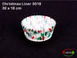 White Paper Cup 3018 Xmas (CHOCOLATE) Pack of 1000 | Christmas Theme Paper Liners