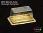 Rectangle Dome Pastry Box Gold (MDC-04) Pack of 25