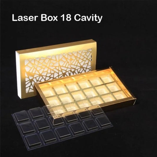 18 Cavity Laser Cut Chocolate Box (Pack of 5)