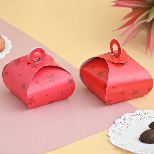 Mini Classic Red Star Dome Gift Box (Pack of 10)