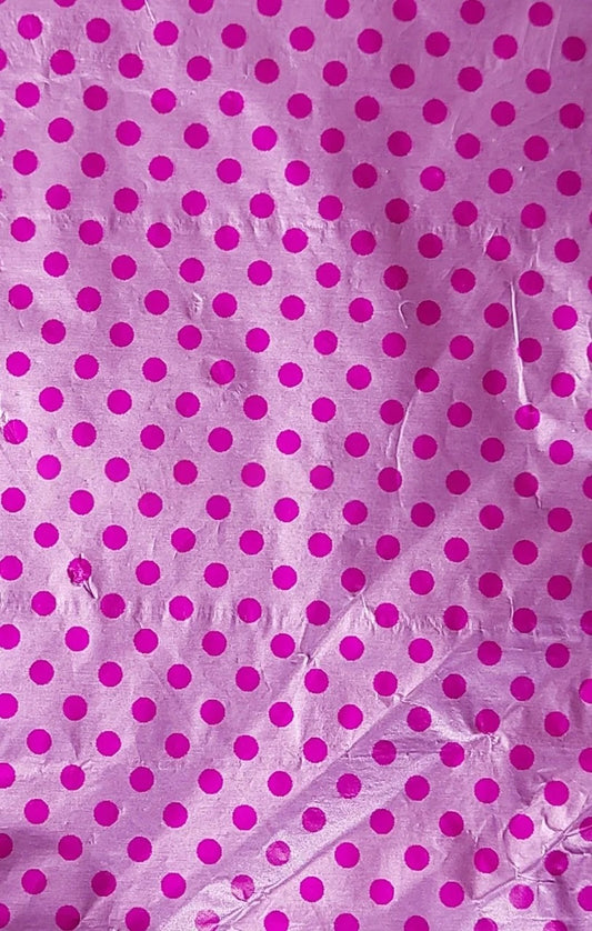 Pink & Dark Pink Dots Large Chocolate Foil Wrapping Paper (7*10 inch) (Pack of 50)