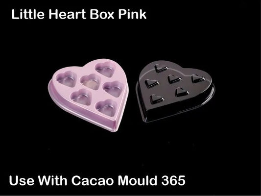 Little Heart Box Pink Pack of 25 (Use with mould no. 390) 6 Cavity Chocolate Gift Box | Pack of 25