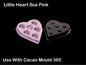 Little Heart Box Pink Pack of 25 (Use with mould no. 390) 6 Cavity Chocolate Gift Box | Pack of 25