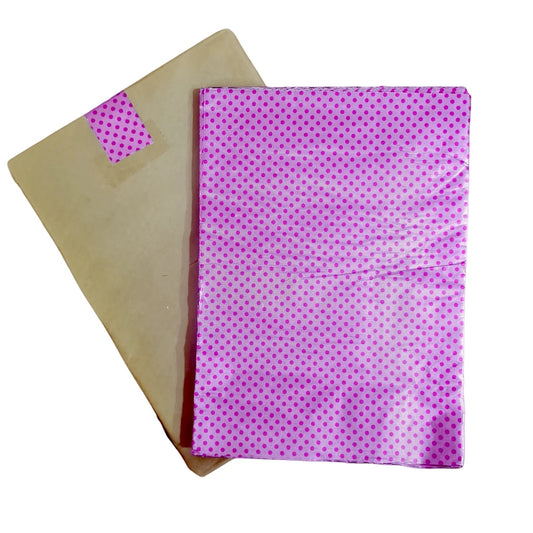 Purple & Dark Purple Dots Large Chocolate Foil Wrapping Paper (7*10 inch) (Pack of 50)