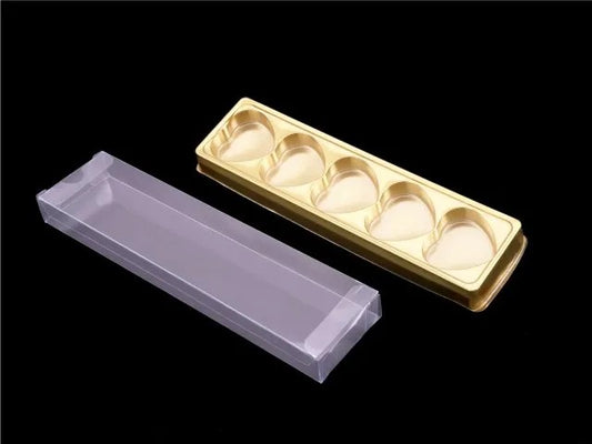 5 Choco Heart PVC T+C (Pack of 10) | 5 Chocolate Heart Box for Valentine's Day