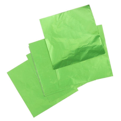 Pista Green Medium Chocolate Foil Wrapping Paper (Approx 300 pcs)