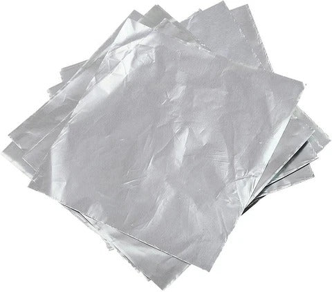 Silver Medium Chocolate Foil Wrapping Paper (Approx 300 pcs)