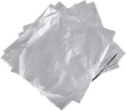 Silver Medium Chocolate Foil Wrapping Paper (Approx 300 pcs)