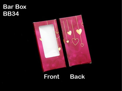 Valentine Day Special Printed Medium Bar Chocolate Box (Pack of 10) for 50-60gm Bar