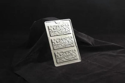Mould 500 - Geometric Block Pattern Chocolate Bar Mould