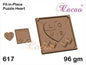 Mould 617 HEART WITH LOVE (Fit-in-Place) - Valentine Special Chocolate Mould (Copy)
