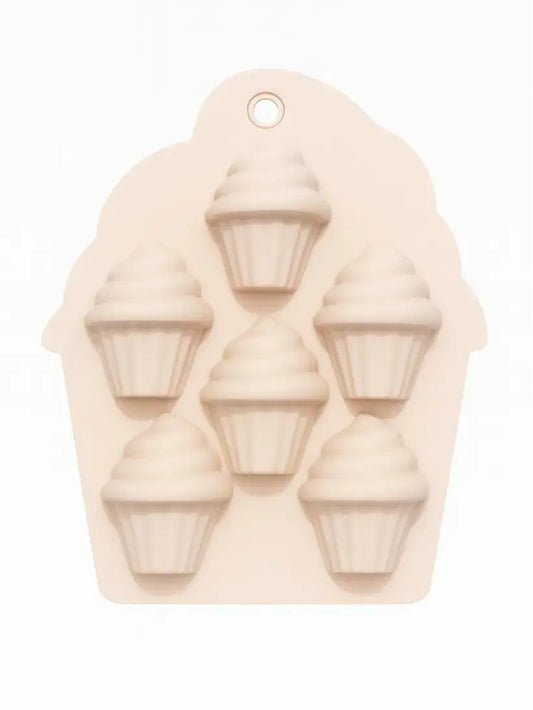 Cupcake Design Silicone Chocolate Mold – 6-Cavity Cupcake Swirl Design