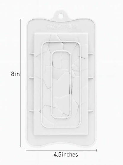 Silicone Chocolate Bar Mould (80-100 gm) – Shattered Stone Effect