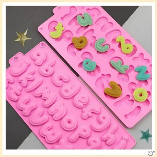 Big Size 5 cm long Lowercase Alphabet Silicon Mould