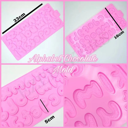 Big Size 5 cm long Lowercase Alphabet Silicon Mould