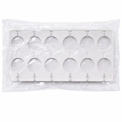12 in 1 Lollipop Chocolate Mold | Plain Lollipop Chocolate Mould
