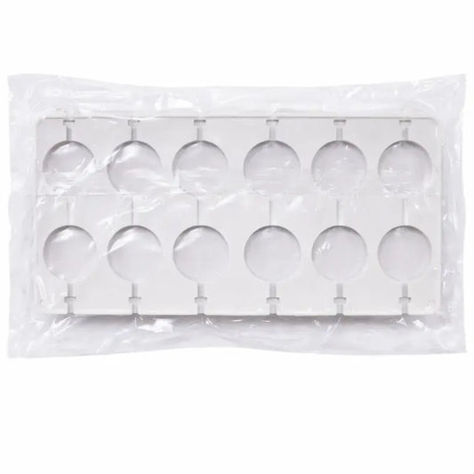 12 in 1 Lollipop Chocolate Mold | Plain Lollipop Chocolate Mould