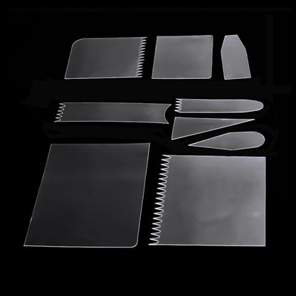 Flexible Scraper transparent 9 Piece set