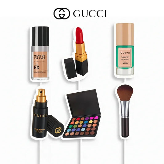 Make-up theme (Hobbies & Lifestyle Cake Toppers) | Fun Hobby-Themed Decor Picks | Assorted Adult Theme Pack | Pack of 6