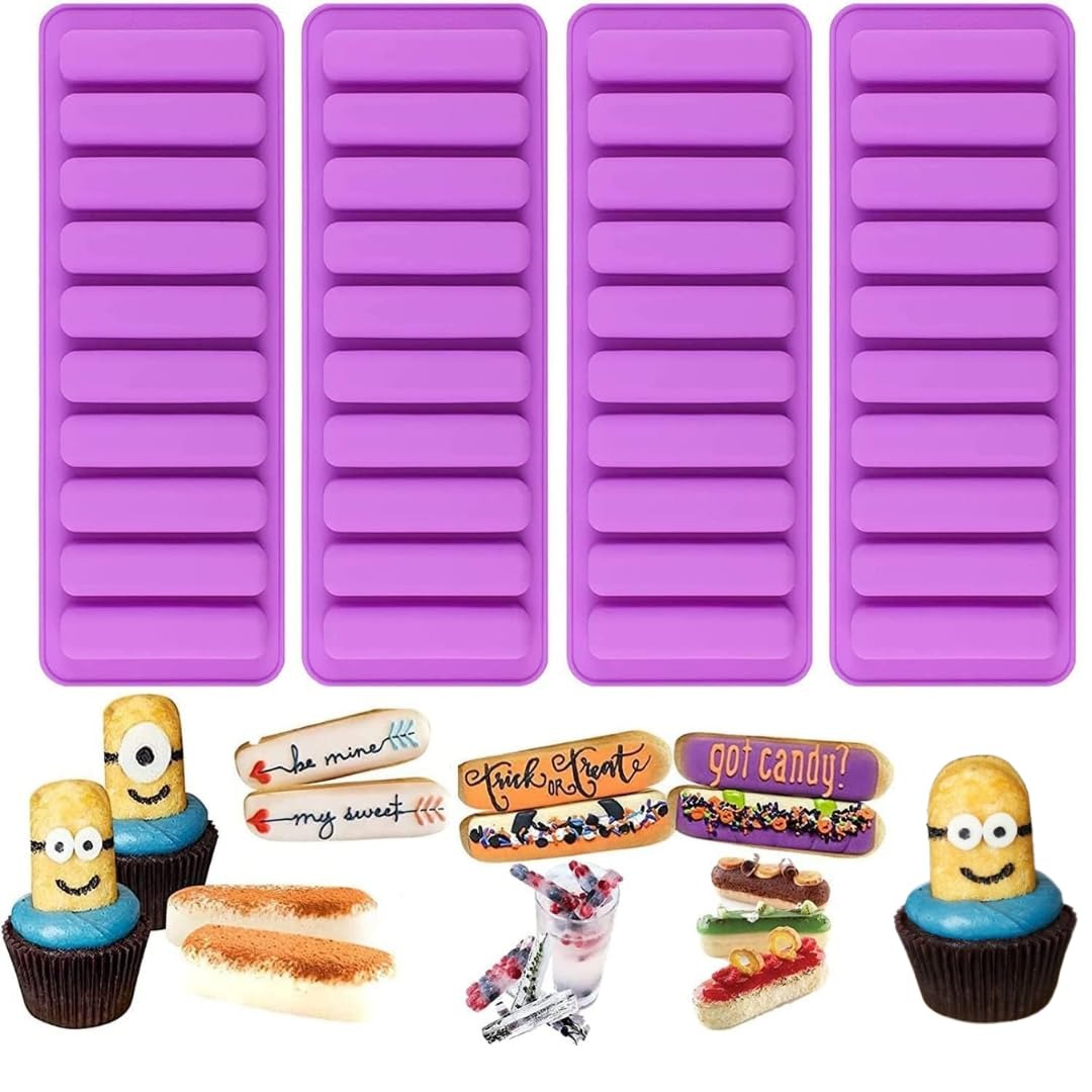 12 Cavity Silicone Chocolate Bar Mold | Non-Stick Flexible Mould for Chocolate, Candy & Biscuit Bars