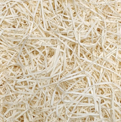Cream/ Beige Shredded Paper Grass for Hamper Decoration (40-50gm)