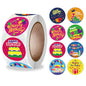 1 inch Round Shape Happy Birthday 500 Stickers for Small Business, Self Adhesive Decoration Stickers for School/Birthday