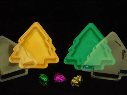 Yellow Christmas Tree Chocolate box