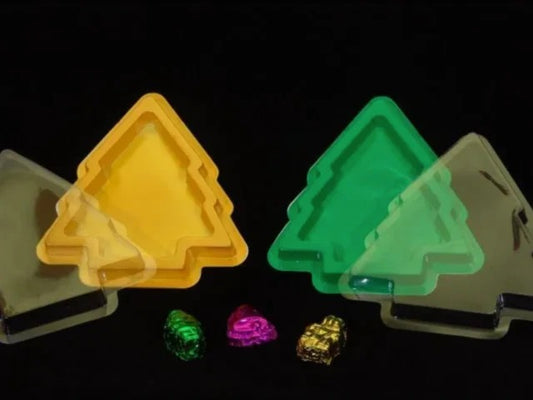 Yellow Christmas Tree Chocolate box