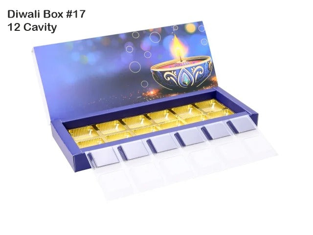 12 Cavity Diwali Box Pack of 10 with 3 Variants
