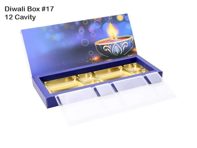 12 Cavity Diwali Box Pack of 10 with 3 Variants