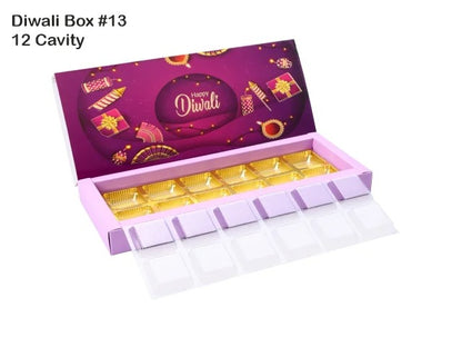 12 Cavity Diwali Box Pack of 10 with 3 Variants