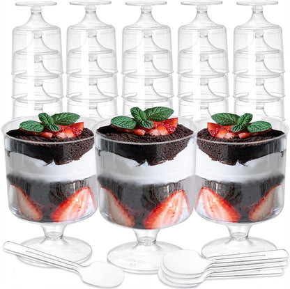 Plastic Dessert Cup 110ml | Reusable & Elegant Serving Glass | Pack Of 10
